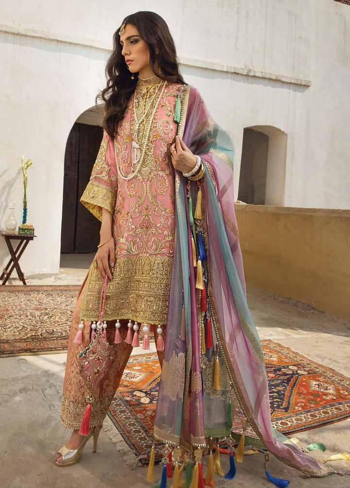 Anahita By Anaya Embroidered Chiffon Suits Unstitched 3 Piece AKC22WD AKW22-03 Deniz - Wedding Collection