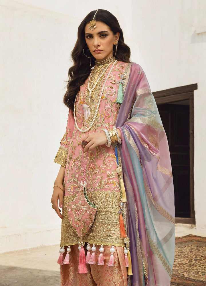 Anahita By Anaya Embroidered Chiffon Suits Unstitched 3 Piece AKC22WD AKW22-03 Deniz - Wedding Collection