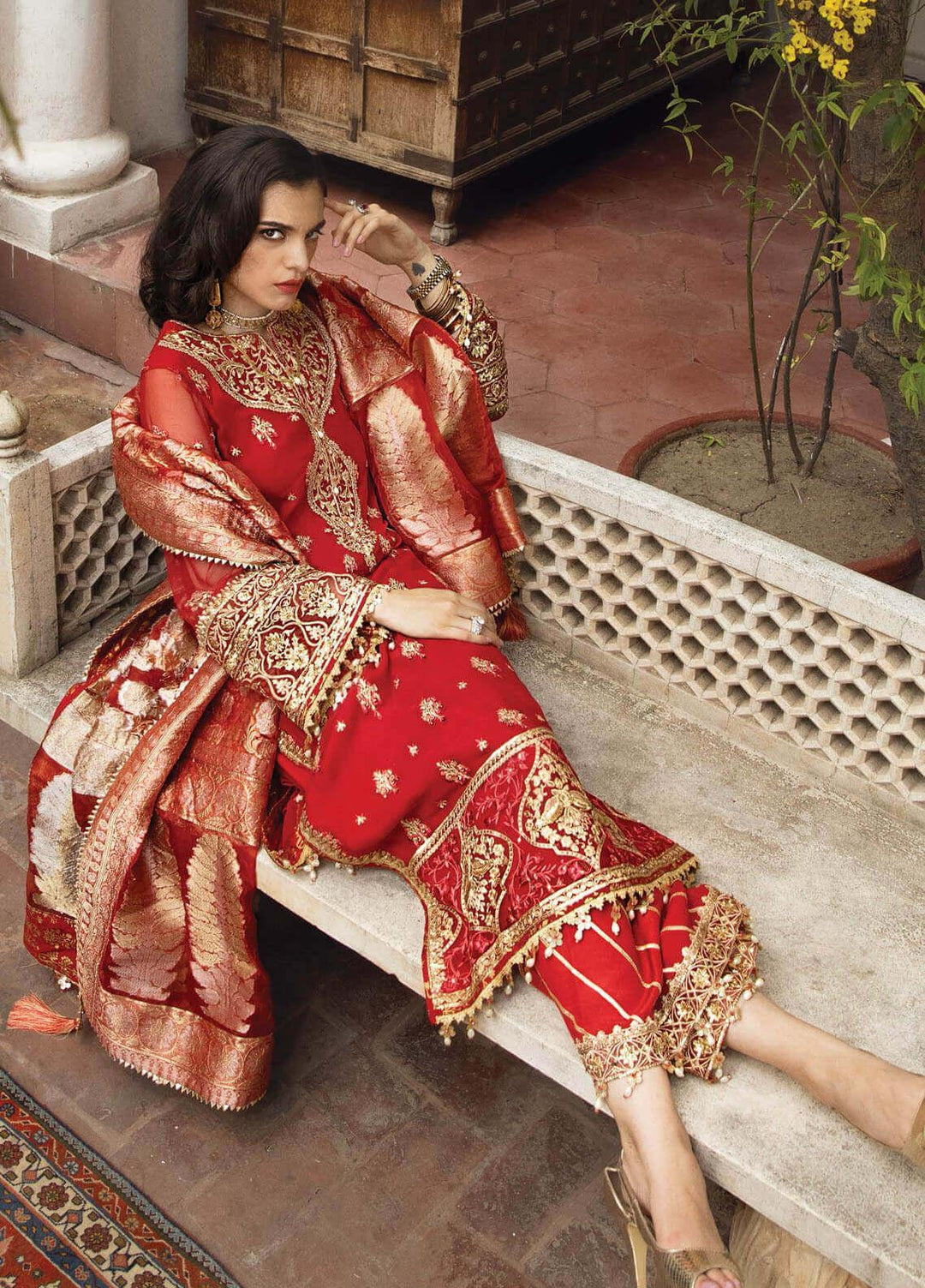 Anahita By Anaya Embroidered Chiffon Suits Unstitched 3 Piece AKC22WD AKW22-07 Hiranur - Wedding Collection