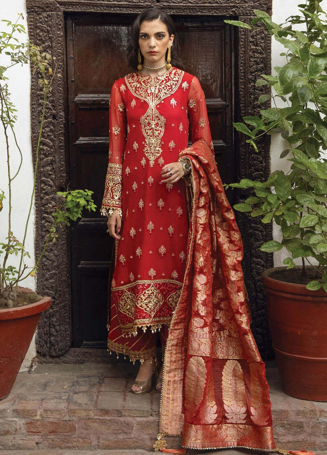 Anahita By Anaya Embroidered Chiffon Suits Unstitched 3 Piece AKC22WD AKW22-07 Hiranur - Wedding Collection