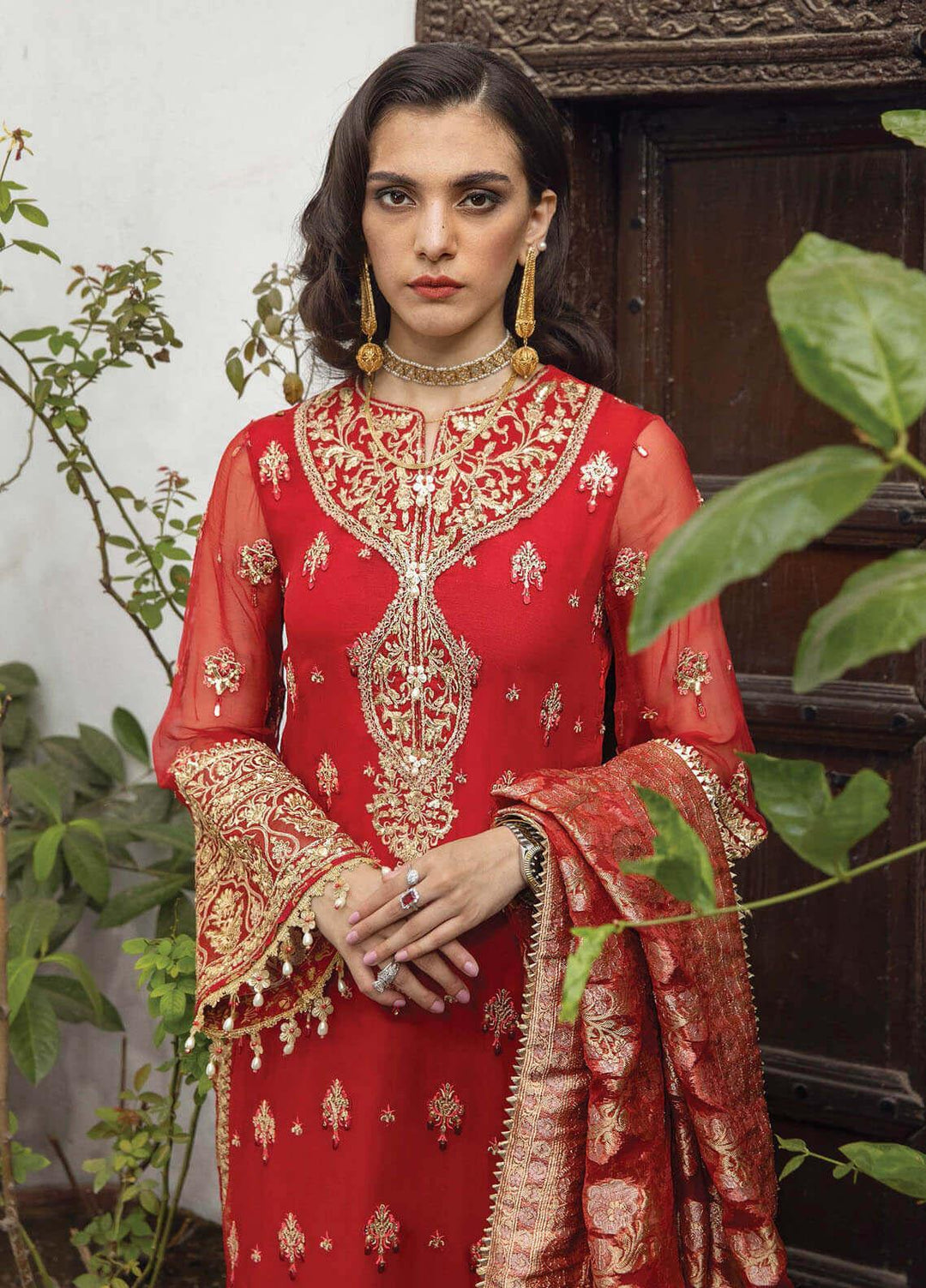 Anahita By Anaya Embroidered Chiffon Suits Unstitched 3 Piece AKC22WD AKW22-07 Hiranur - Wedding Collection