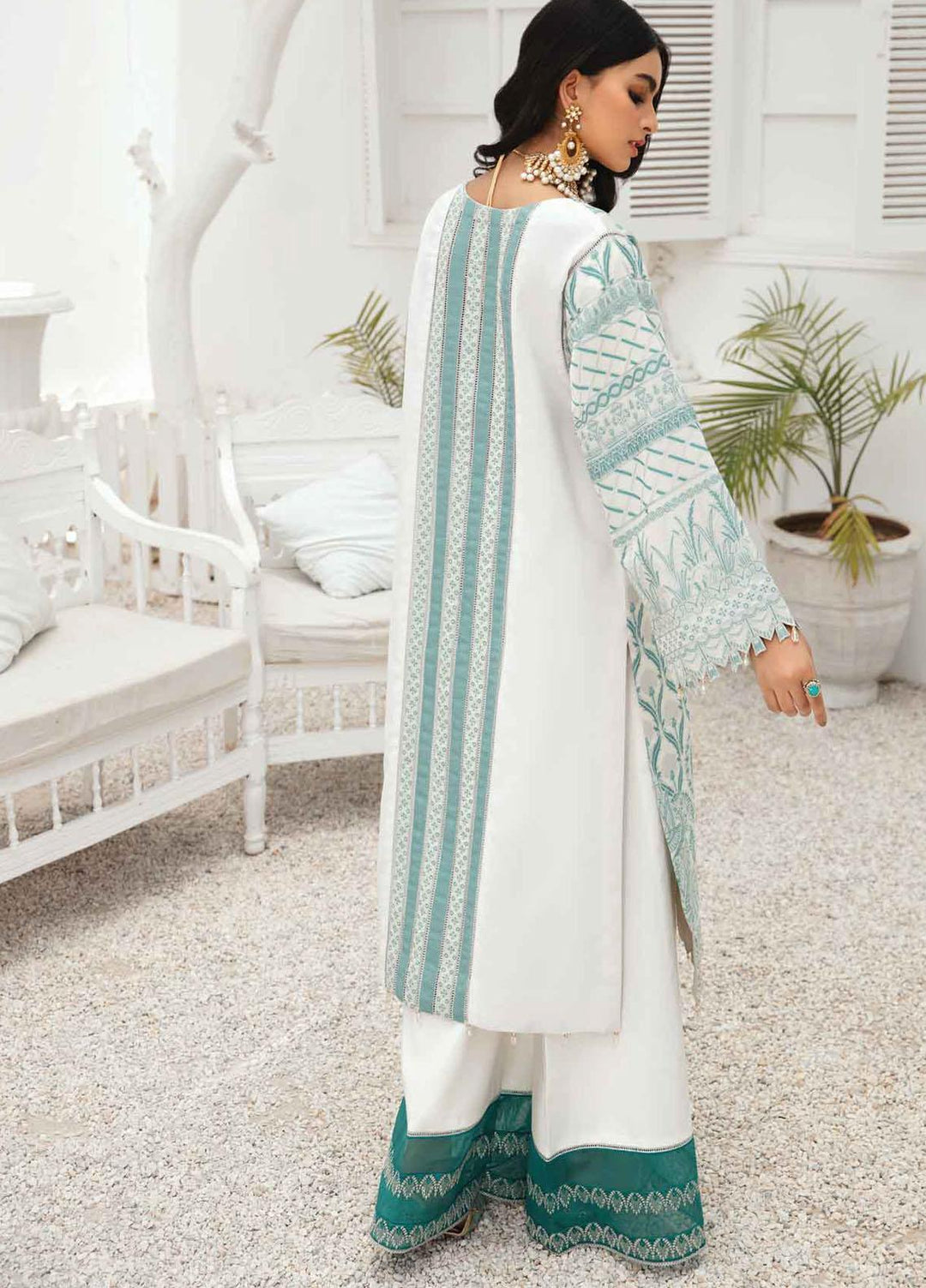 Anamta by Mahwish Ishtiaq Embroidered Lawn Suits Unstitched 3 Piece ANT21E 05 Egyptian Magic - Luxury Collection