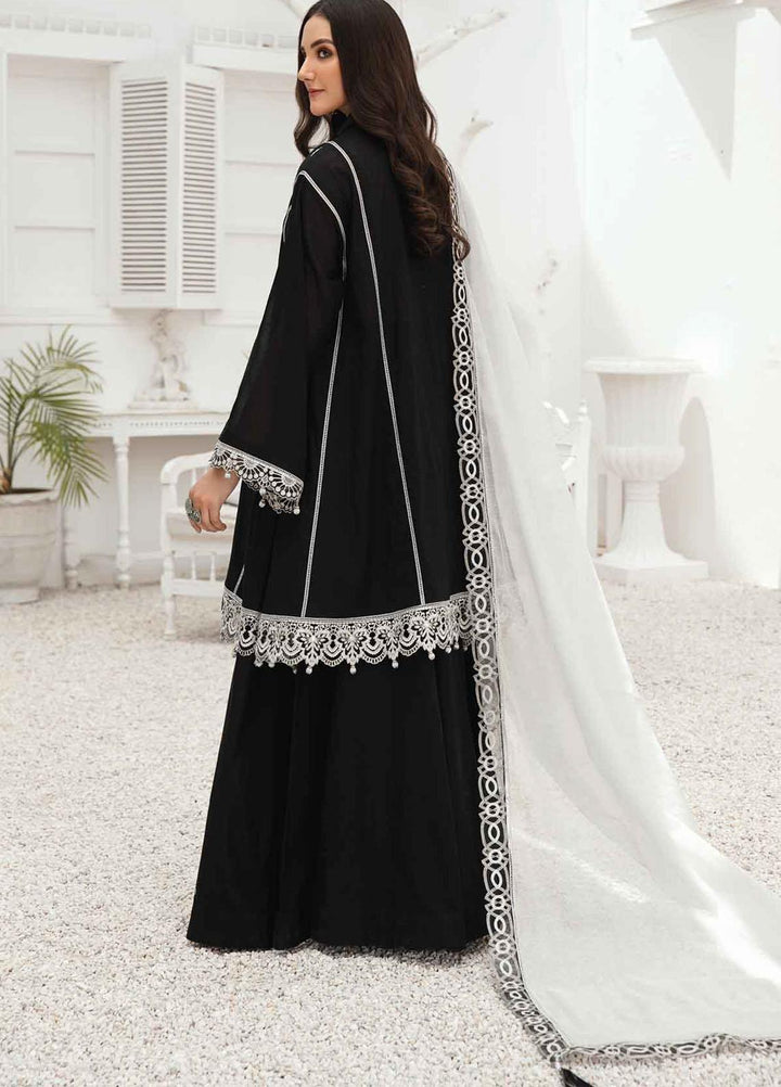 Anamta by Mahwish Ishtiaq Embroidered Lawn Suits Unstitched 3 Piece ANT21E 08 Black Magic - Luxury Collection