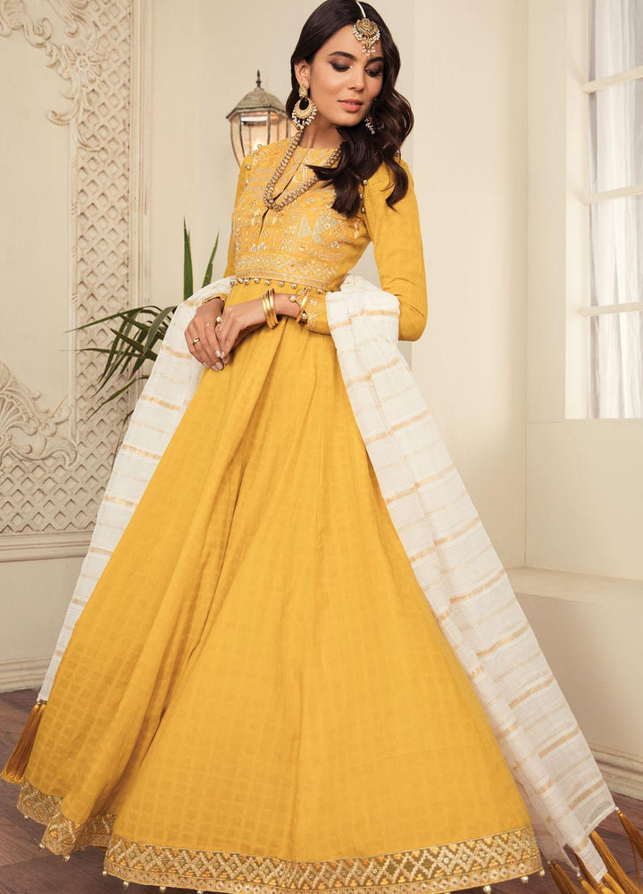 Anamta by Mahwish Ishtiaq Embroidered Lawn Suits Unstitched 3 Piece ANT21L 01-Summer Fantasy - Luxury Collection