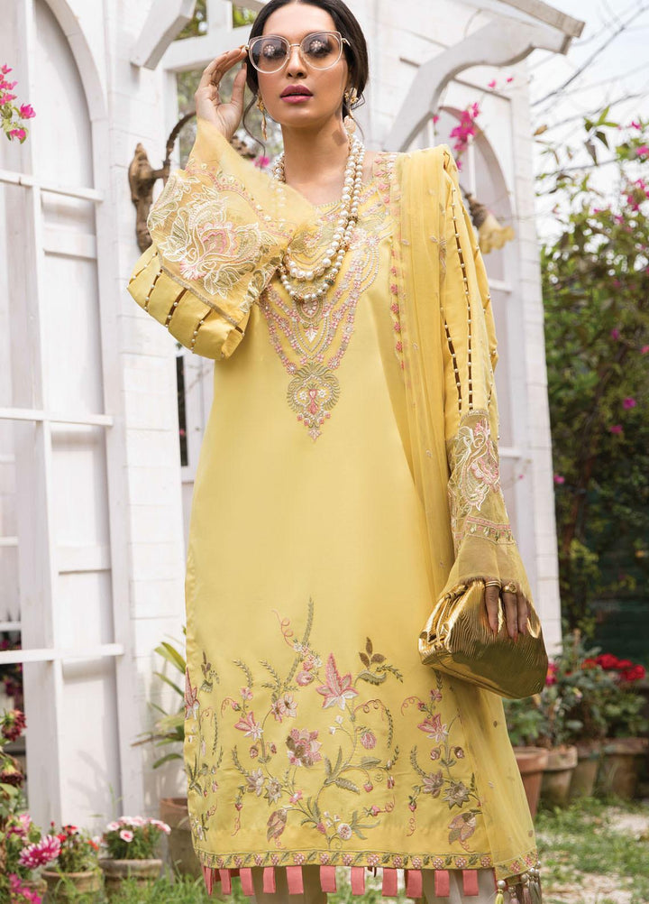 Anamta by Mahwish Ishtiaq Embroidered Lawn Suits Unstitched 3 Piece ANT21L 04-Summer Breeze - Luxury Collection