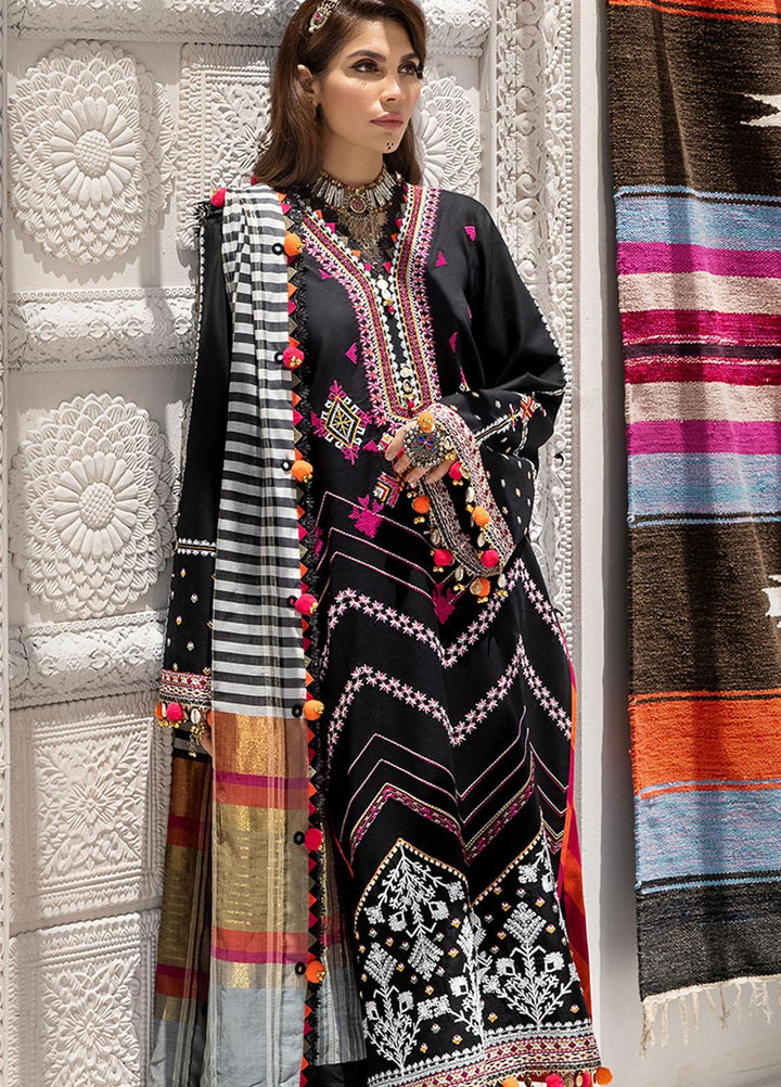 Anaya By Kiran Chaudhry Embroidered Lawn Suits Unstitched 3 Piece AKC21E AE21-01 LAYLA - Luxury Collection