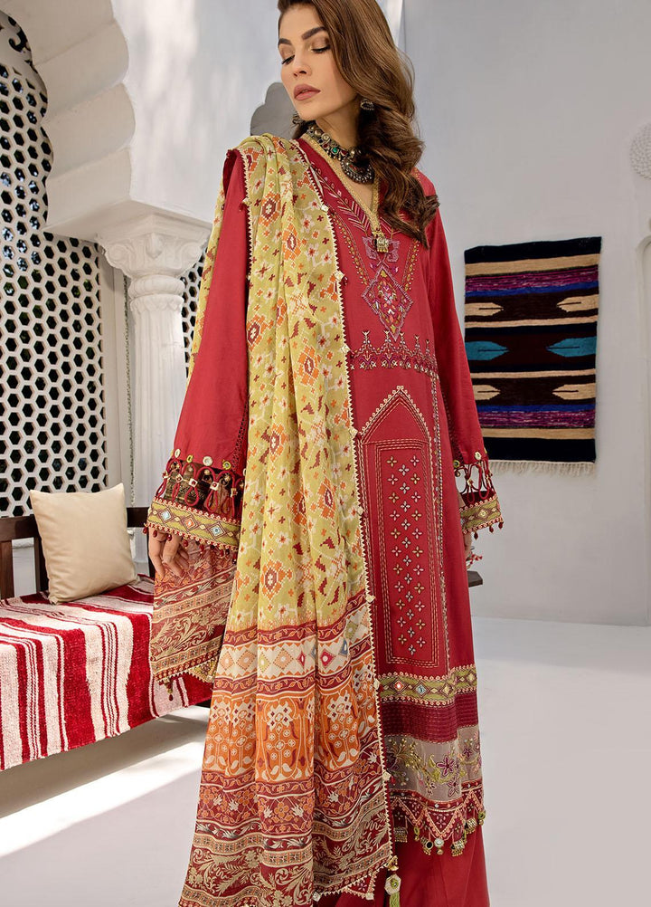 Anaya By Kiran Chaudhry Embroidered Lawn Suits Unstitched 3 Piece AKC21E AE21-02 SANYA - Luxury Collection