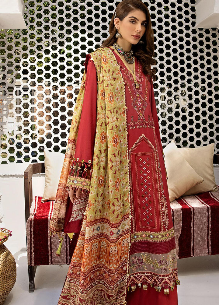 Anaya By Kiran Chaudhry Embroidered Lawn Suits Unstitched 3 Piece AKC21E AE21-02 SANYA - Luxury Collection