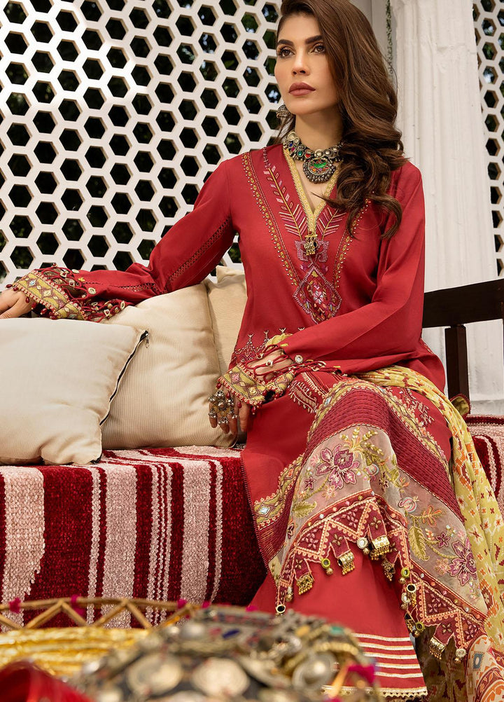 Anaya By Kiran Chaudhry Embroidered Lawn Suits Unstitched 3 Piece AKC21E AE21-02 SANYA - Luxury Collection