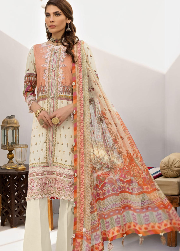 Anaya By Kiran Chaudhry Embroidered Lawn Suits Unstitched 3 Piece AKC21E AE21-06 RAYA - Luxury Collection