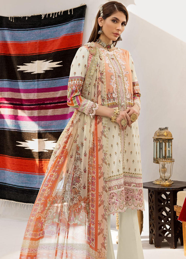 Anaya By Kiran Chaudhry Embroidered Lawn Suits Unstitched 3 Piece AKC21E AE21-06 RAYA - Luxury Collection