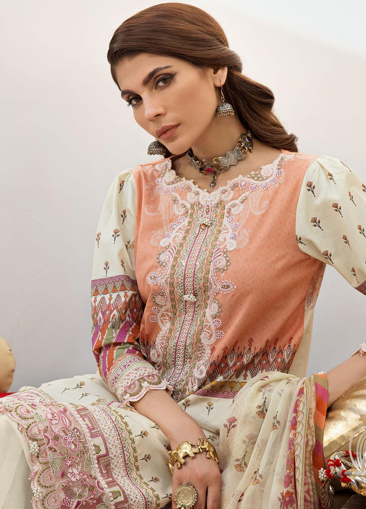 Anaya By Kiran Chaudhry Embroidered Lawn Suits Unstitched 3 Piece AKC21E AE21-06 RAYA - Luxury Collection