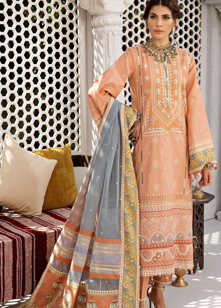 Anaya By Kiran Chaudhry Embroidered Lawn Suits Unstitched 3 Piece AKC21E AE21-08 AYLA - Luxury Collection