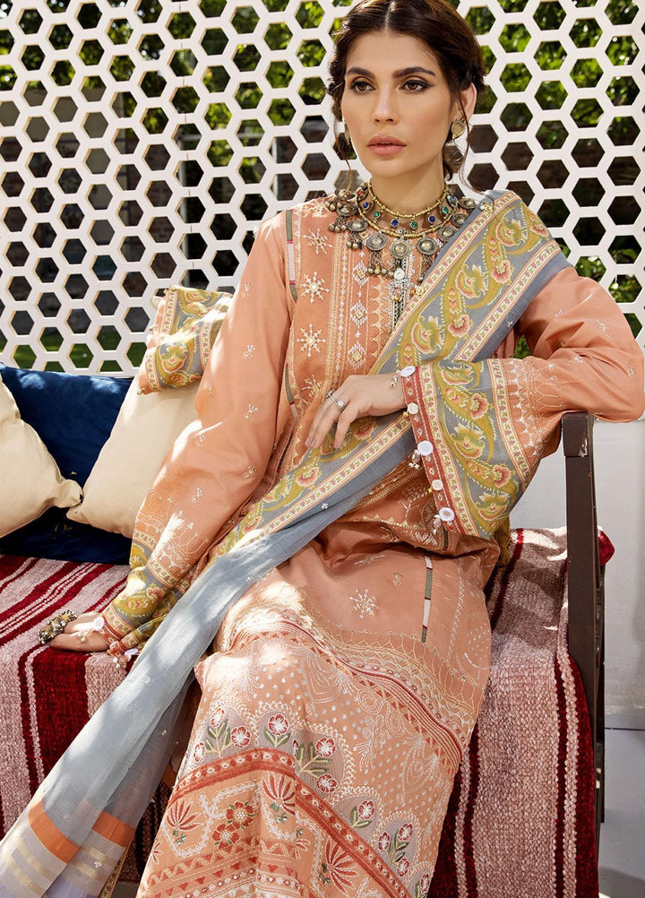 Anaya By Kiran Chaudhry Embroidered Lawn Suits Unstitched 3 Piece AKC21E AE21-08 AYLA - Luxury Collection