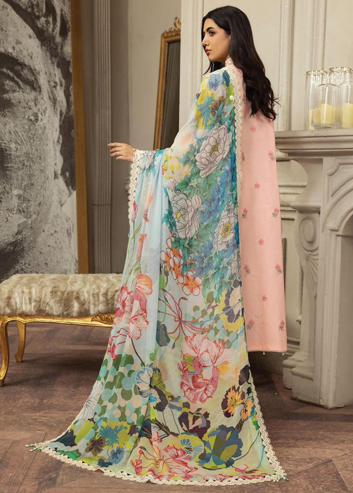 Anaya By Kiran Chaudhry Embroidered Lawn Suits Unstitched 3 Piece AKC23E AL23-04-Seham - Eid Collection