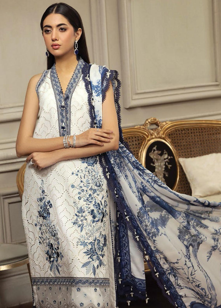 Anaya By Kiran Chaudhry Embroidered Lawn Suits Unstitched 3 Piece AKC23E AL23-07-Sabeeka - Eid Collection