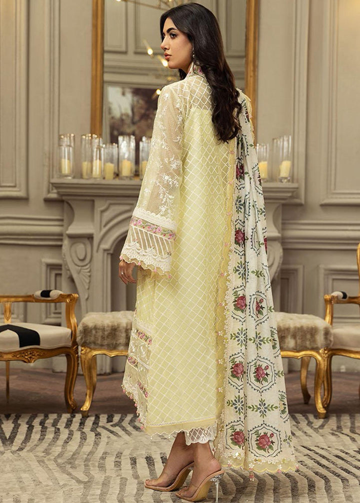 Anaya By Kiran Chaudhry Embroidered Net Suits Unstitched 3 Piece AKC23E AL23-10-Kiara - Eid Collection