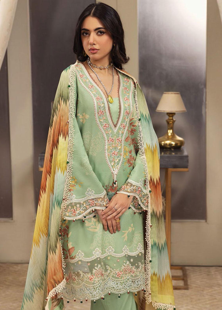 Anaya By Kiran Chaudhry Embroidered Lawn Suits Unstitched 3 Piece AKC23E AL23-17-Minahil - Eid Collection
