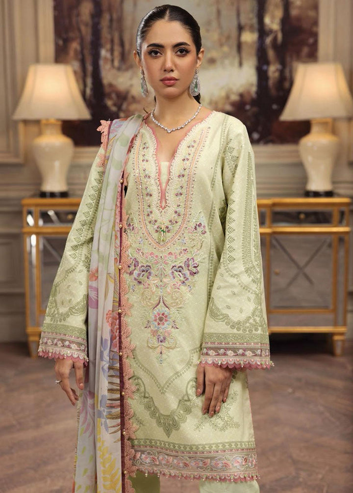 Anaya By Kiran Chaudhry Embroidered Lawn Suits Unstitched 3 Piece AKC23E AL23-19-Mehreen - Eid Collection