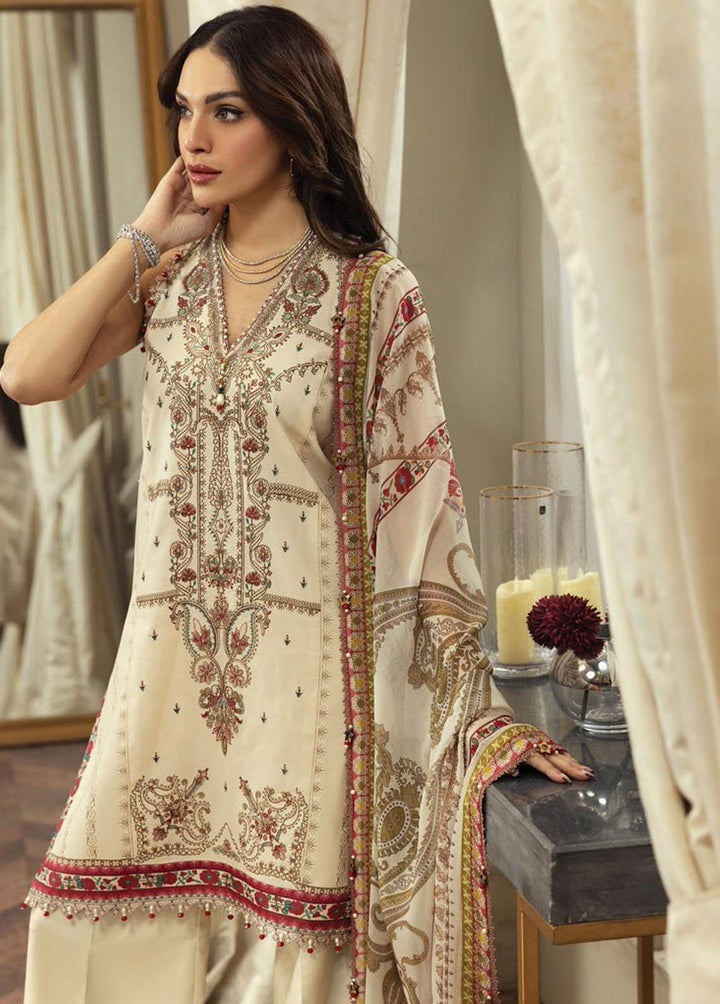 Anaya By Kiran Chaudhry Embroidered Lawn Suits Unstitched 3 Piece AKC23E AL23-20-Manal - Eid Collection