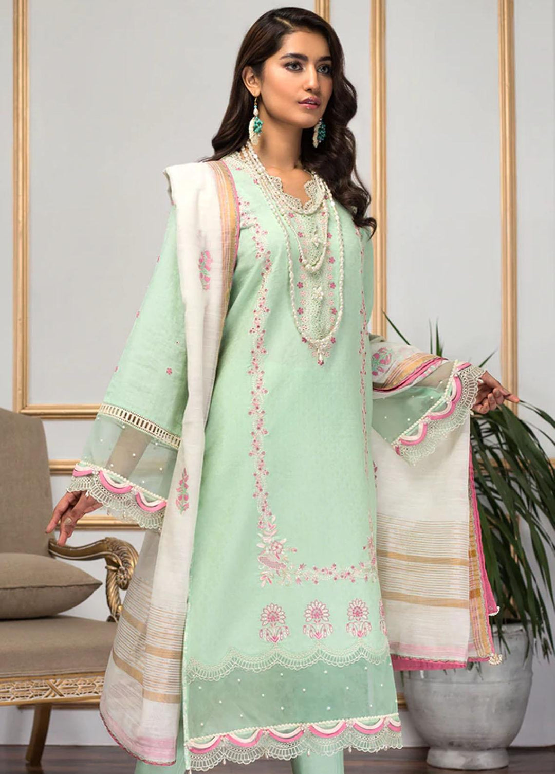 Ethnicity By Anaya Embroidered Lawn Suits Unstitched 3 Piece AKC22E AJC22-05 Sohaye - Summer Collection