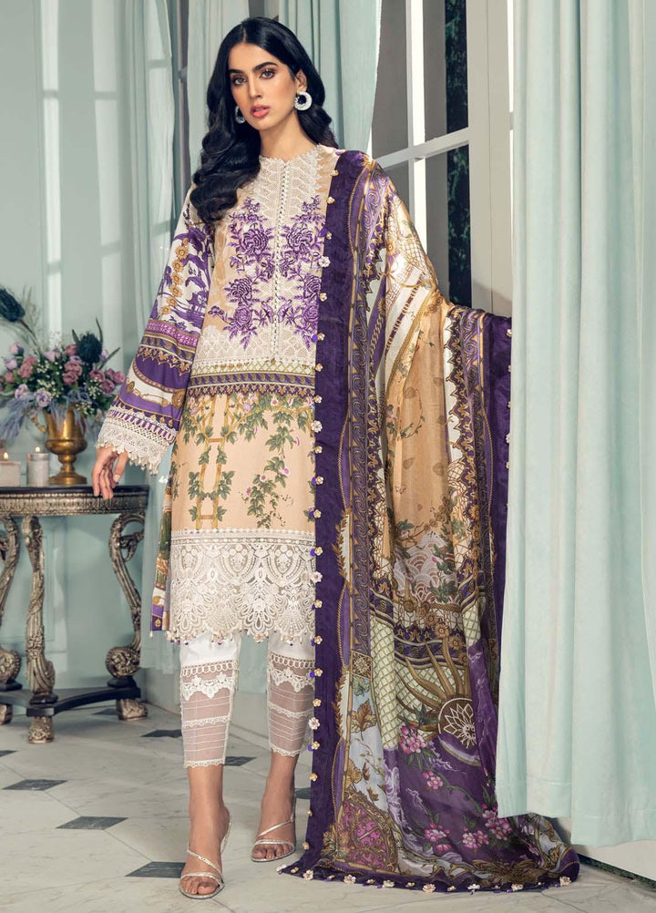 Anaya By Kiran Chaudhry Embroidered Lawn Suits Unstitched 3 Piece AK21LL AL21-02-B ALESIA - Summer Collection