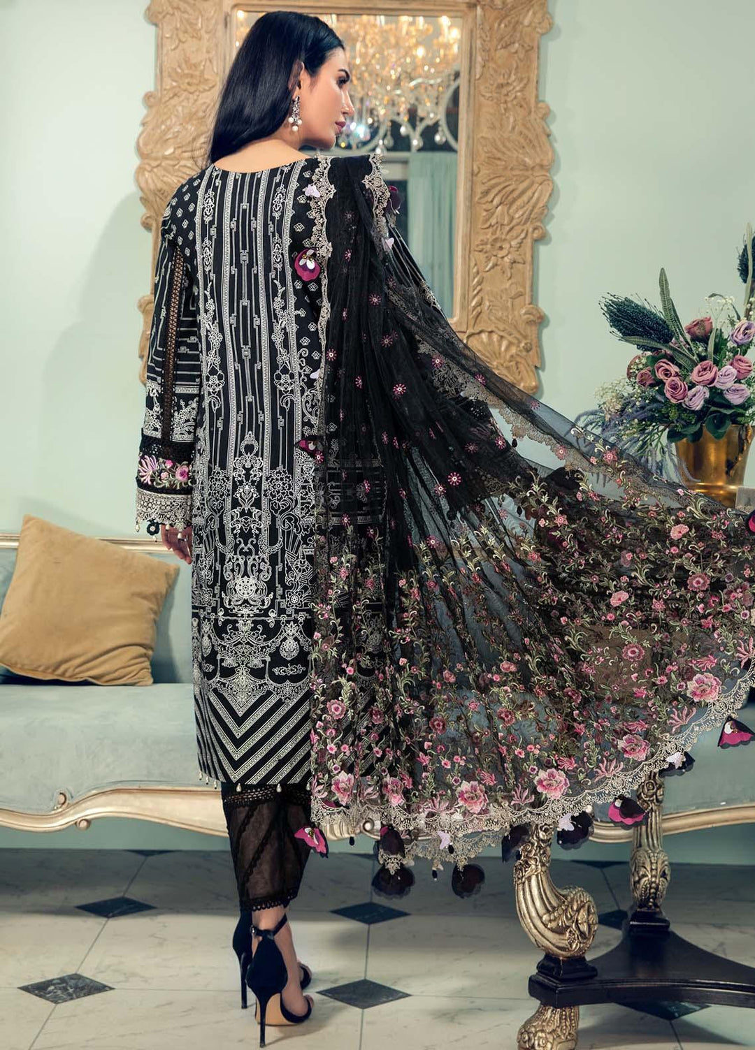 Anaya By Kiran Chaudhry Embroidered Lawn Suits Unstitched 3 Piece AK21LL AL21-03-A MIA - Summer Collection