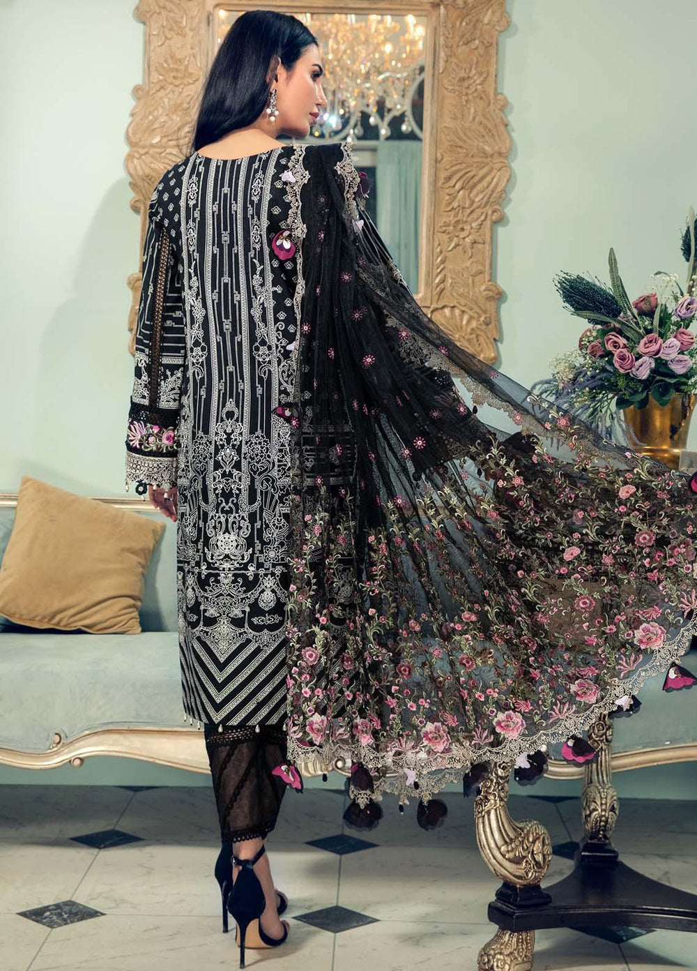 Anaya By Kiran Chaudhry Embroidered Lawn Suits Unstitched 3 Piece AK21LL AL21-03-A MIA - Summer Collection