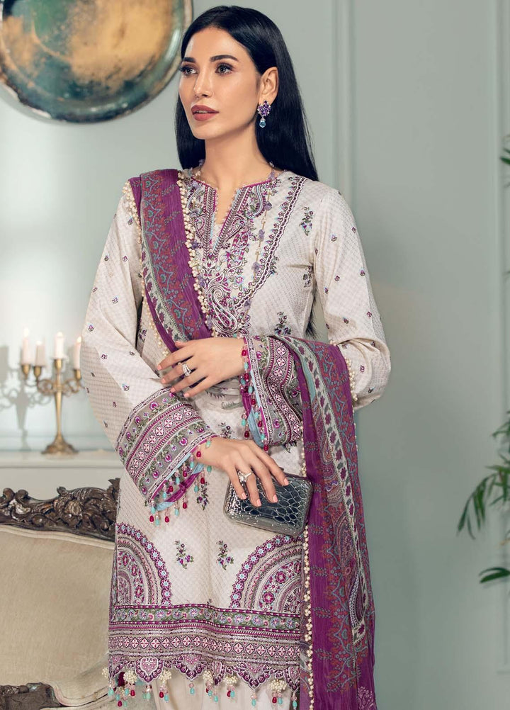 Anaya By Kiran Chaudhry Embroidered Jacquard Suits Unstitched 3 Piece AK21LL AL21-04-A NATALIE - Summer Collection