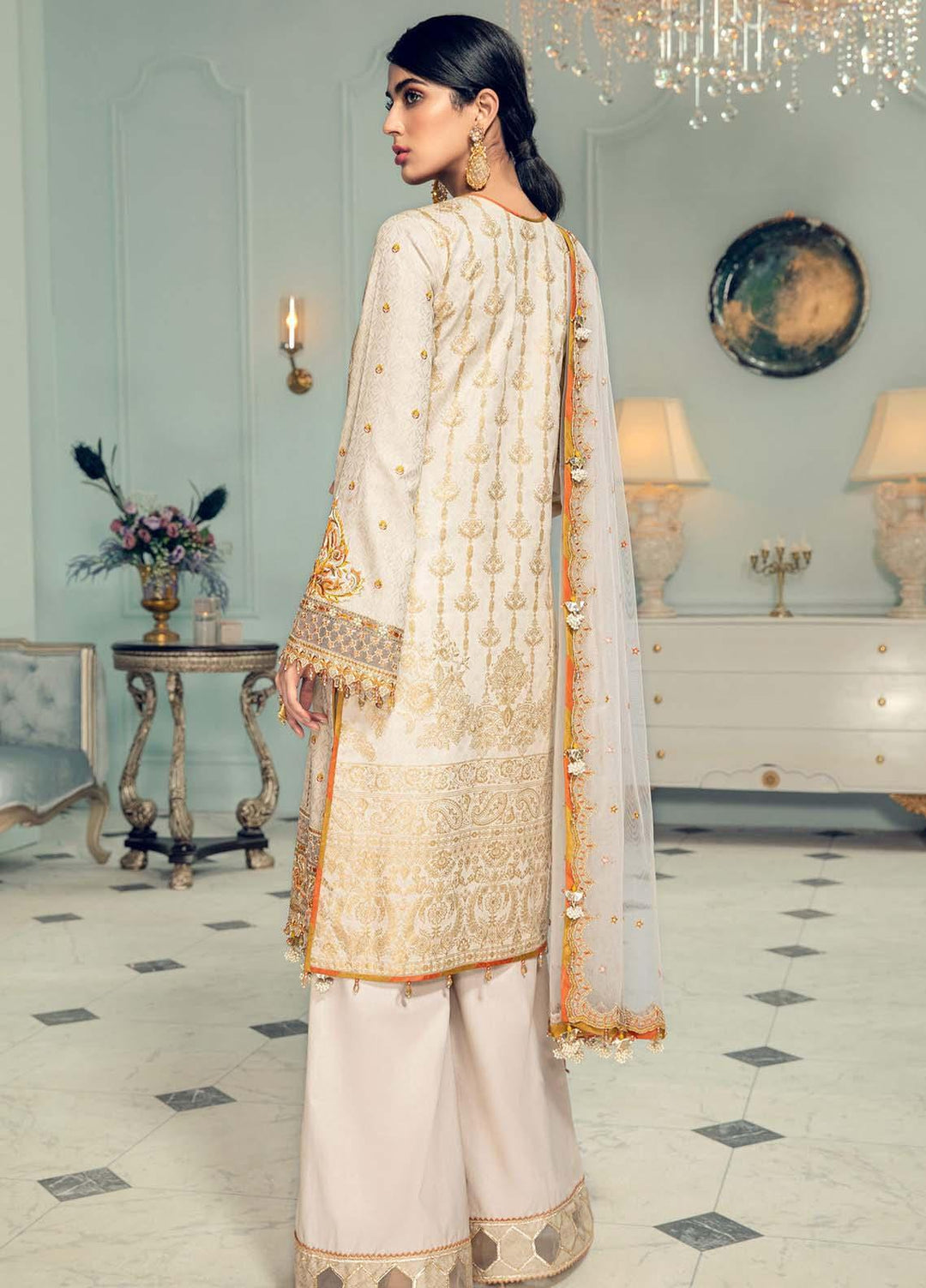 Anaya By Kiran Chaudhry Embroidered Jacquard Suits Unstitched 3 Piece AK21LL AL21-05-B KLARA - Summer Collection