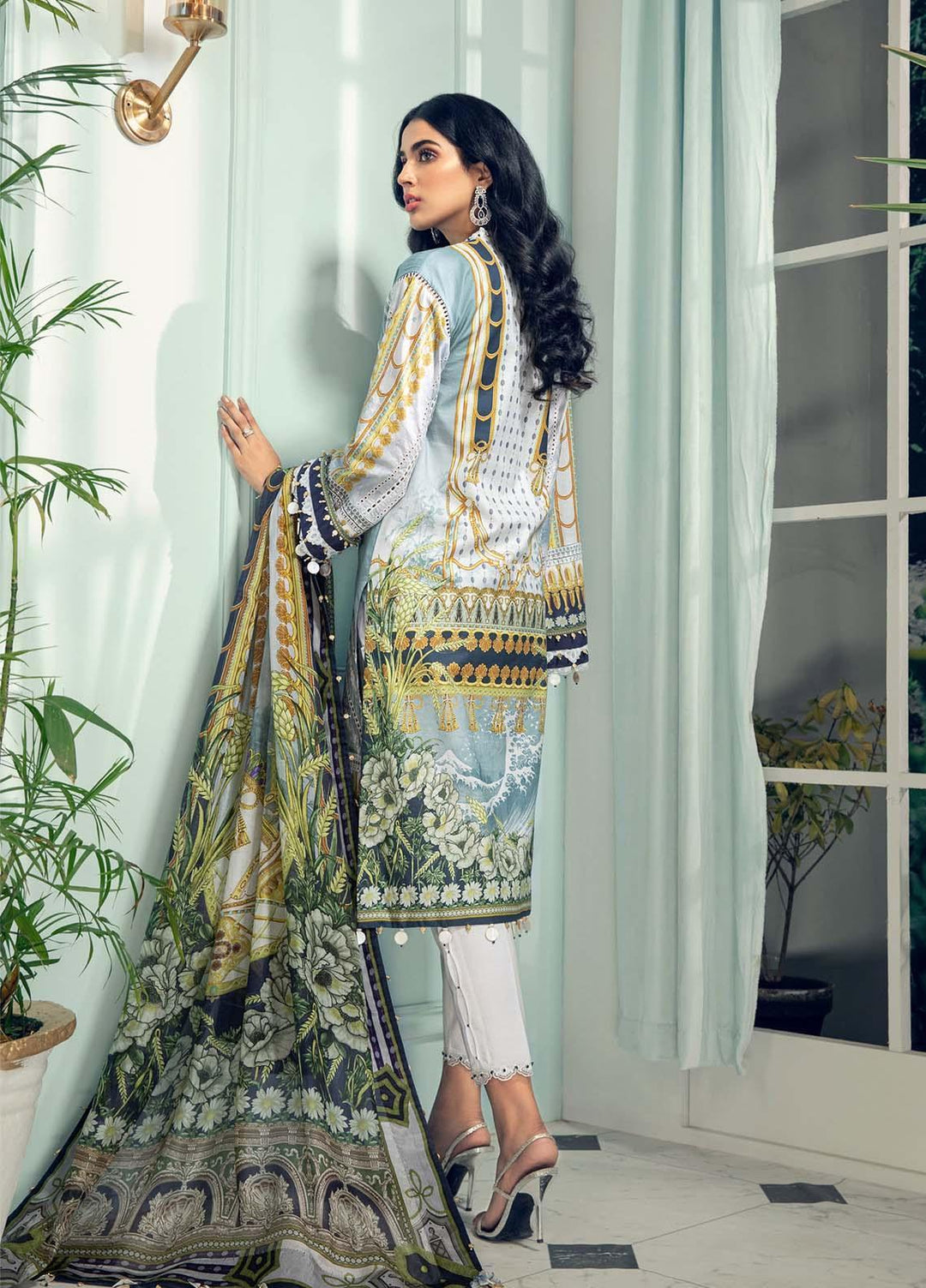 Anaya By Kiran Chaudhry Embroidered Lawn Suits Unstitched 3 Piece AK21LL AL21-07-A ALLESANDRA - Summer Collection