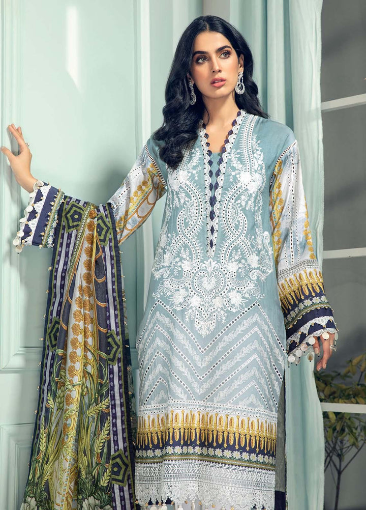 Anaya By Kiran Chaudhry Embroidered Lawn Suits Unstitched 3 Piece AK21LL AL21-07-A ALLESANDRA - Summer Collection