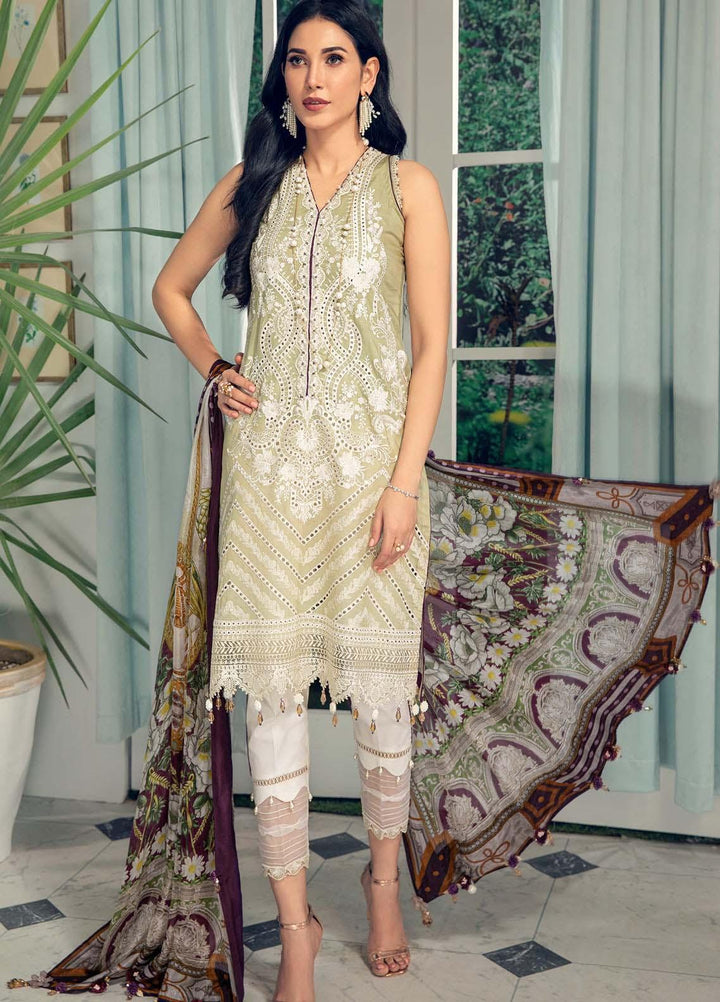 Anaya By Kiran Chaudhry Embroidered Lawn Suits Unstitched 3 Piece AK21LL AL21-07-B ANYA - Summer Collection