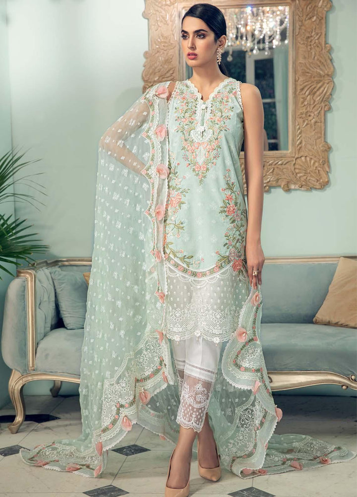 Anaya By Kiran Chaudhry Embroidered Lawn Suits Unstitched 3 Piece AK21LL AL21-08-B LANA - Summer Collection
