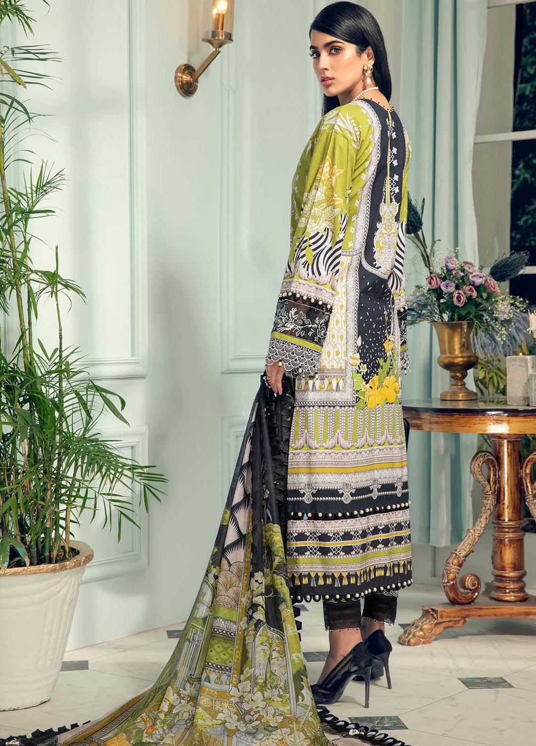 Anaya By Kiran Chaudhry Embroidered Lawn Suits Unstitched 3 Piece AK21LL AL21-09-A JENNA - Summer Collection