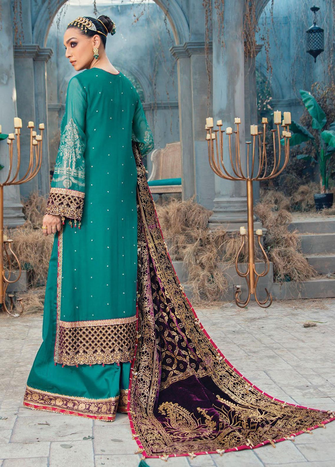 Velour De Fete By Anaya Embroidered Chiffon Suits Unstitched 3 Piece AKC21VF VL-21-08 Enya - Winter Collection