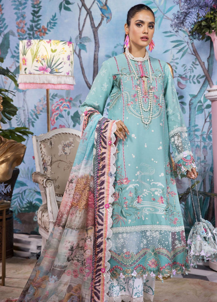 Anaya By Kiran Chaudhry Embroidered Lawn Suits Unstitched 3 Piece AKC22VL VL22-01-JAYA - Luxury Summer Collection