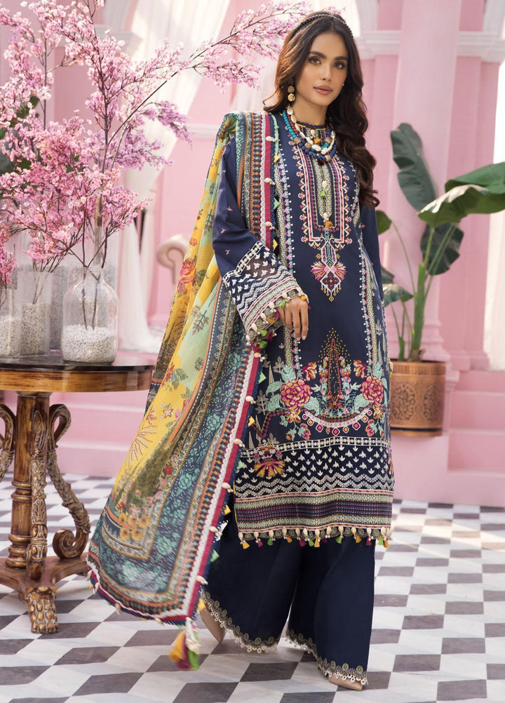 Anaya By Kiran Chaudhry Embroidered Lawn Suits Unstitched 3 Piece AKC22VL VL22-05-MINAHYL - Luxury Summer Collection