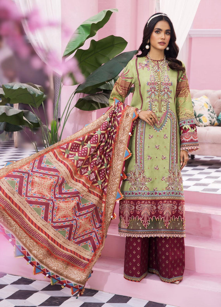 Anaya By Kiran Chaudhry Embroidered Lawn Suits Unstitched 3 Piece AKC22VL VL22-07-MARICEL - Luxury Summer Collection