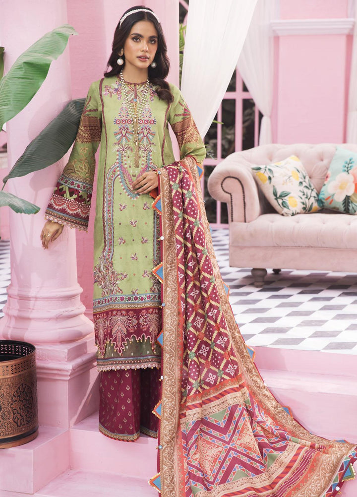 Anaya By Kiran Chaudhry Embroidered Lawn Suits Unstitched 3 Piece AKC22VL VL22-07-MARICEL - Luxury Summer Collection