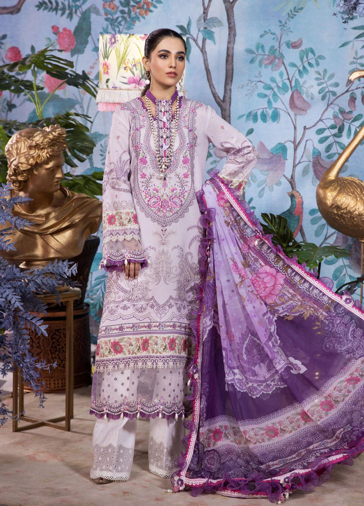 Anaya By Kiran Chaudhry Embroidered Lawn Suits Unstitched 3 Piece AKC22VL VL22-08-ALLANA - Luxury Summer Collection