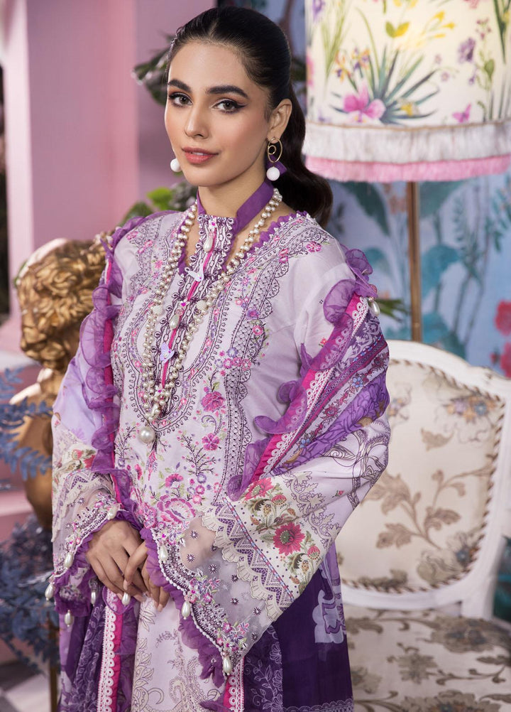 Anaya By Kiran Chaudhry Embroidered Lawn Suits Unstitched 3 Piece AKC22VL VL22-08-ALLANA - Luxury Summer Collection