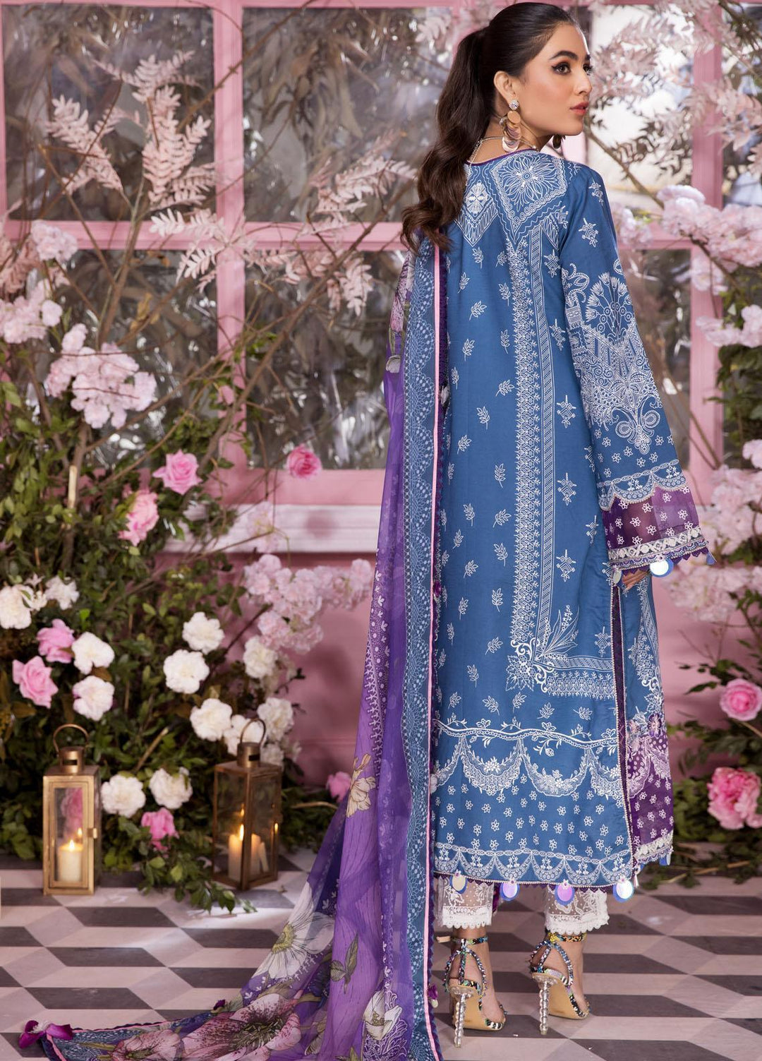 Anaya By Kiran Chaudhry Embroidered Lawn Suits Unstitched 3 Piece AKC22VL VL22-11-ASHLEY - Luxury Summer Collection