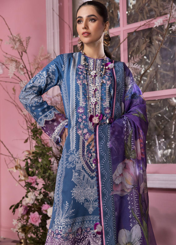 Anaya By Kiran Chaudhry Embroidered Lawn Suits Unstitched 3 Piece AKC22VL VL22-11-ASHLEY - Luxury Summer Collection
