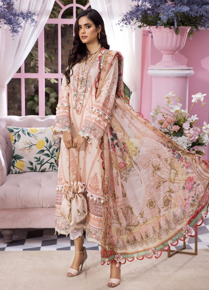 Anaya By Kiran Chaudhry Embroidered Lawn Suits Unstitched 3 Piece AKC22VL VL22-12-GISELE - Luxury Summer Collection
