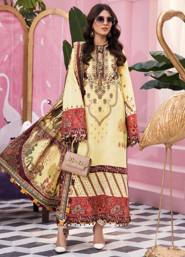 Anaya By Kiran Chaudhry Embroidered Lawn Suits Unstitched 3 Piece AKC22VL VL22-14-EILEEN - Luxury Summer Collection