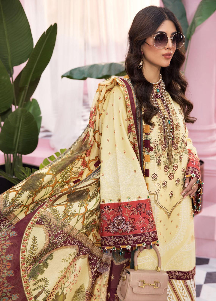 Anaya By Kiran Chaudhry Embroidered Lawn Suits Unstitched 3 Piece AKC22VL VL22-14-EILEEN - Luxury Summer Collection