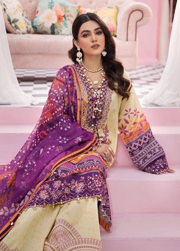 Anaya By Kiran Chaudhry Embroidered Lawn Suits Unstitched 3 Piece AKC22VL VL22-16-SANJANA - Luxury Summer Collection