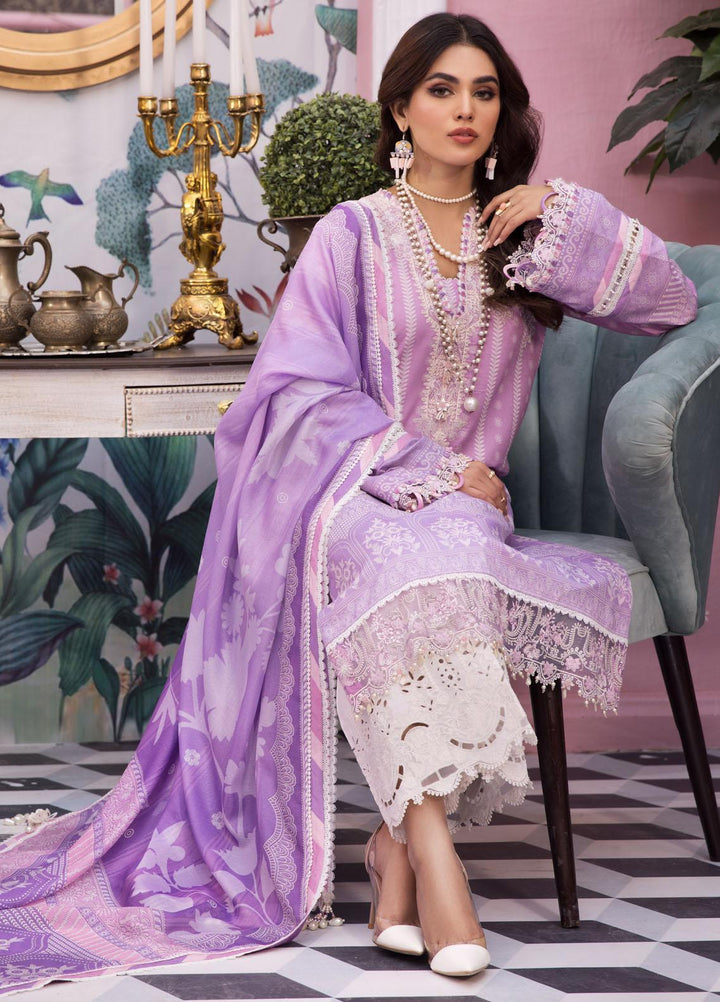 Anaya By Kiran Chaudhry Embroidered Lawn Suits Unstitched 3 Piece AKC22VL VL22-19-CORINE - Luxury Summer Collection