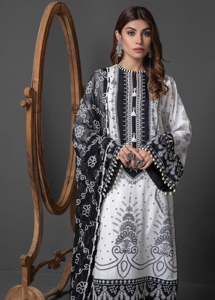 Monochrome Mystique By Anaya Embroidered Lawn Suits Unstitched 3 Piece AKC22MM ALM21-03-Amira - Black & White Collection
